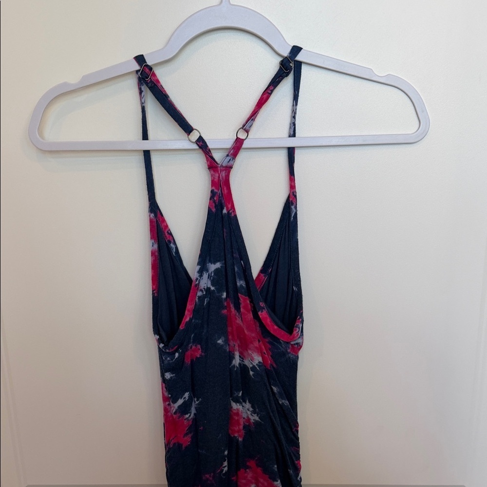Splendid Navy and Pink Tie-Dye Mini Dress - Picture 4 of 4